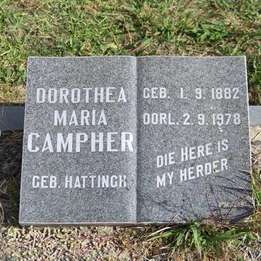 CAMPHER Dorothea Maria nee HATTINGH 1882-1978