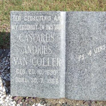 COLLER Casparus Andries, van 1890-1966