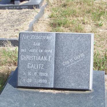 CALITZ Christiaan F. 1889-1980