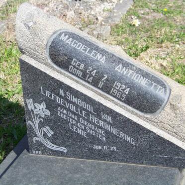 CLAASSEN Magdalena Antionetta 1924-1965