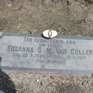 COLLER Susanna S.M., van 1863-1952