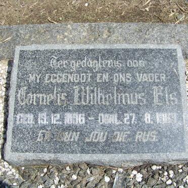 ELS Cornelis Wilhelmus 1896-1963