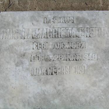 ENSLIN Martha Magrieta 1887-1948