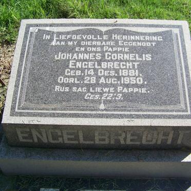 ENGELBRECHT Johannes Cornelis 1881-1950