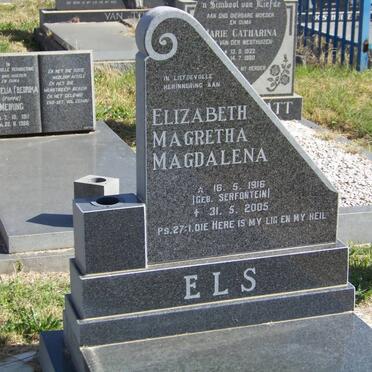 ELS Elizabeth Magretha Magdalena nee SERFONTEIN 1916-2005