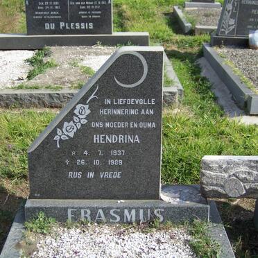 ERASMUS Hendrina 1937-1989