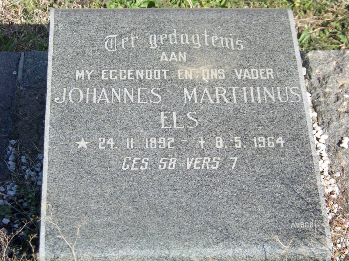 ELS Johannes Marthinus 1892-1964