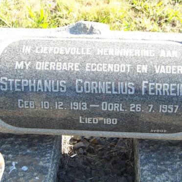 FERREIRA Stephanus Cornelius 1913-1957