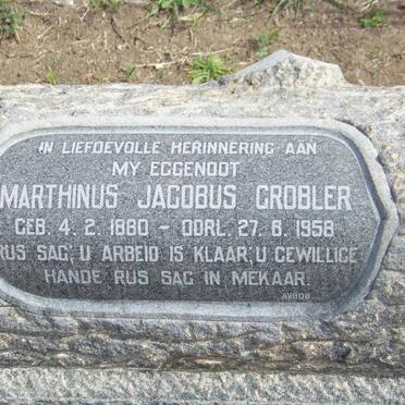 GROBLER Marthinus Jacobus 1880-1958