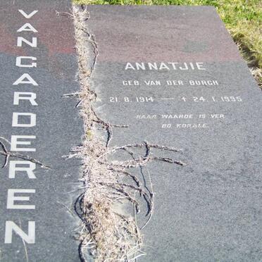 GARDEREN Henk, van 1906-1981 &amp; Annatjie VAN DER BURGH 1914-1995