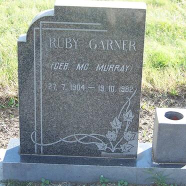 GARNER Ruby nee McMURRAY 1904-1982