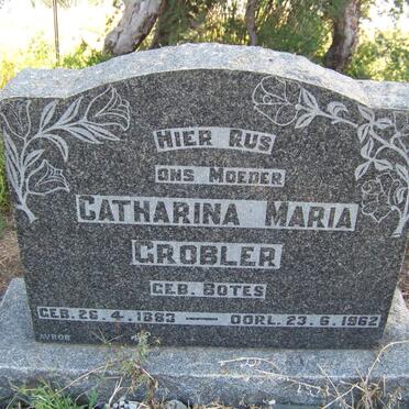 GROBLER Catharina Maria nee BOTES 1883-1962