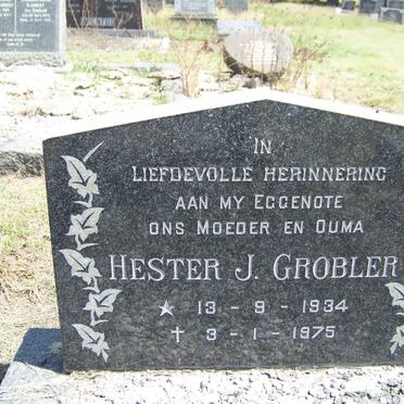 GROBLER Hester J. 1934-1975