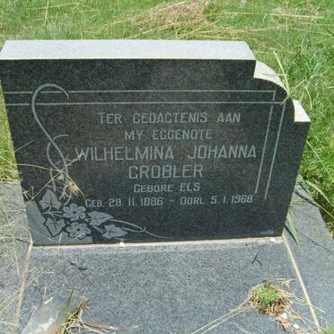 GROBLER Wilhelmina Johanna nee ELS 1886-1968