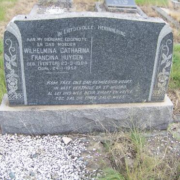 HUYGEN Wilhelmina Catharina Francina nee VENTER 1894-1952