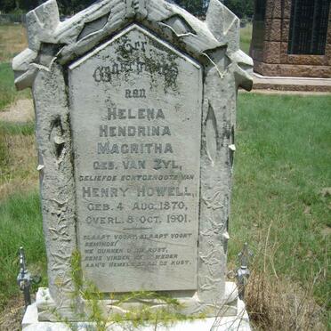 HOWELL Helena Hendrina Magritha nee VAN ZYL 1870-1901