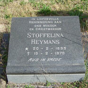 HEYMANS Stoffelina 1895-1979