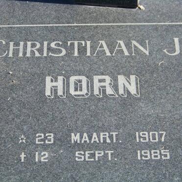HORN Christiaan J. 1907-1985