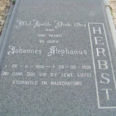HERBST Johannes Stephanus 1916-1996