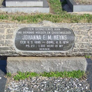 HEYNS Johanna E.M. 1895-1974