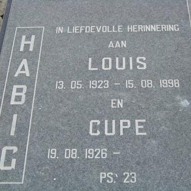 HABIG Louis 1923-1998 &amp; Cupe 1926-