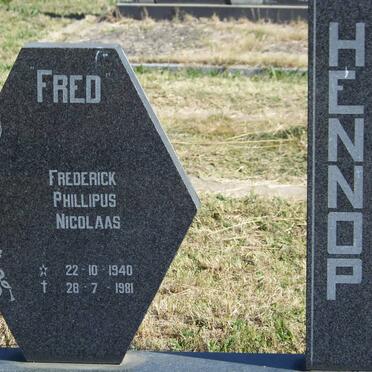 HENNOP Frederick Phillipus Nicolaas 1940-1981