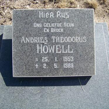 HOWELL Andries Theodorus 1953-1989