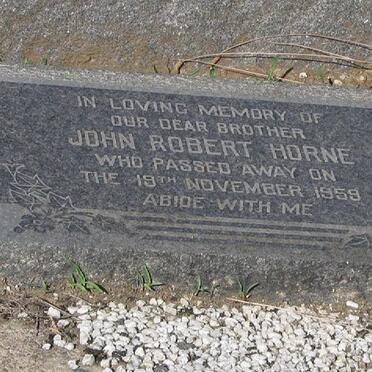 HORNE John Robert -1959