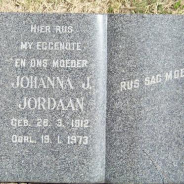 JORDAAN Johanna J. 1912-1973