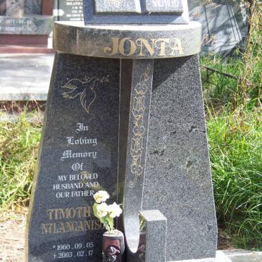 JONTA Timothy Ntlanganiso 1960-2003
