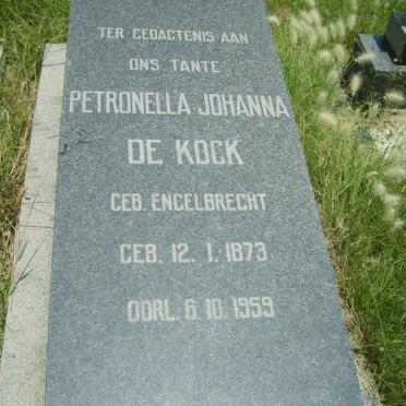 KOCK Petronella Johanna, de nee ENGELBRECHT 1873-1959