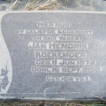 KOEKEMOER Jan Hendrik 1872-1950