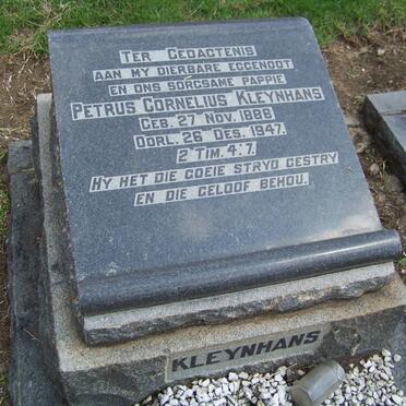 KLEYNHANS Petrus Cornelius 1888-1947