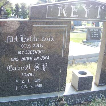 KEYTER Gabriel S.P. 1915-1991 &amp; Anna M. NAUDE 1918-1996 _1