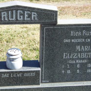 KRUGER Maria Elizabeth nee MARAIS 1905-1990