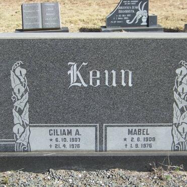 KEUN Giliam A. 1907-1976 &amp; Mabel 1909-1975