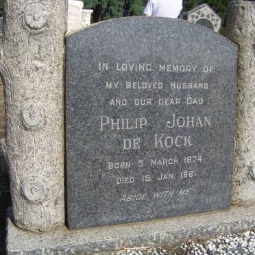 KOCK Philip Johan, de 1874-1961