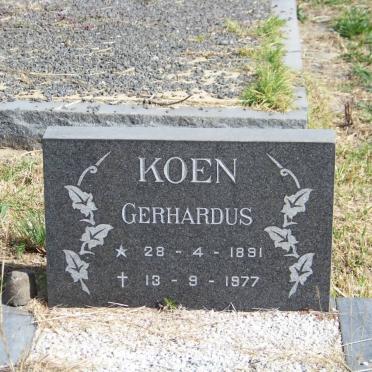 KOEN Gerhardus 1891-1977