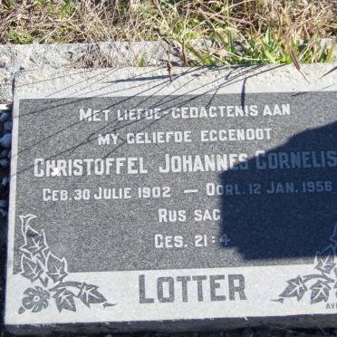 LOTTER Christoffel Johannes Cornelis 1902-1956