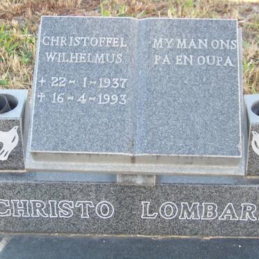 LOMBARD Christoffel Wilhelmus 1937-1993
