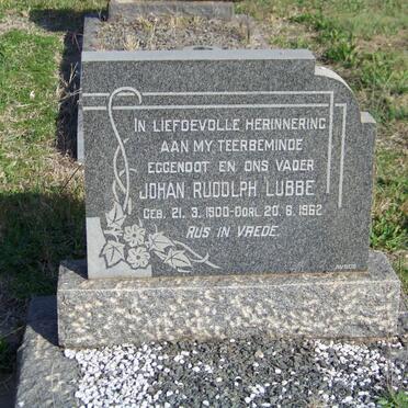 LUBBE Johan Rudolph 1900-1962