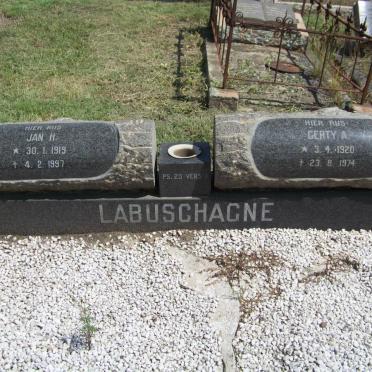 LABUSCHAGNE Jan H. 1919-1997 &amp; Gerty A. 1920-1974
