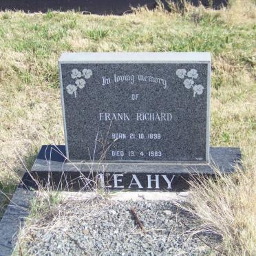 LEAHY Frank Richard 1898-1983