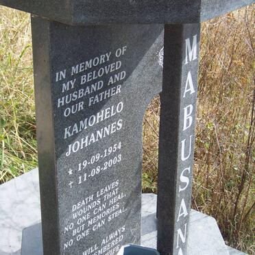 MABUSANA Kamohelo Johannes 1954-2003