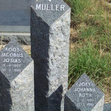 MÜLLER Jacobus Josias 1897-1980 &amp; Johanna Ruth 1899-1980