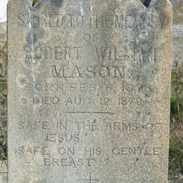 MASON Robert William 1878-1879