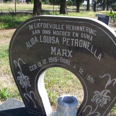 MARX Alida Louisa Petronella 1915-1991