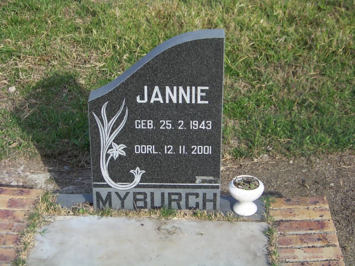 MYBURGH Jannie 1943-2001