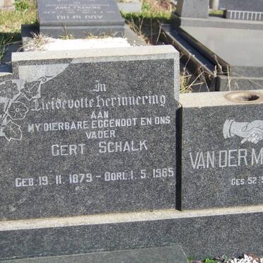 MERWE Gert Schalk, van der 1879-1965