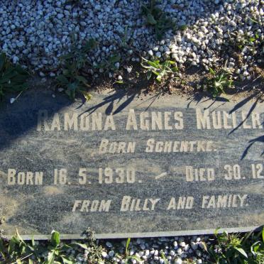 MULLER Ramona Agnes nee SCHENTKE 1930-1995